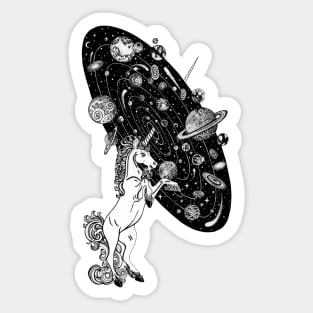 Space unicorn Sticker